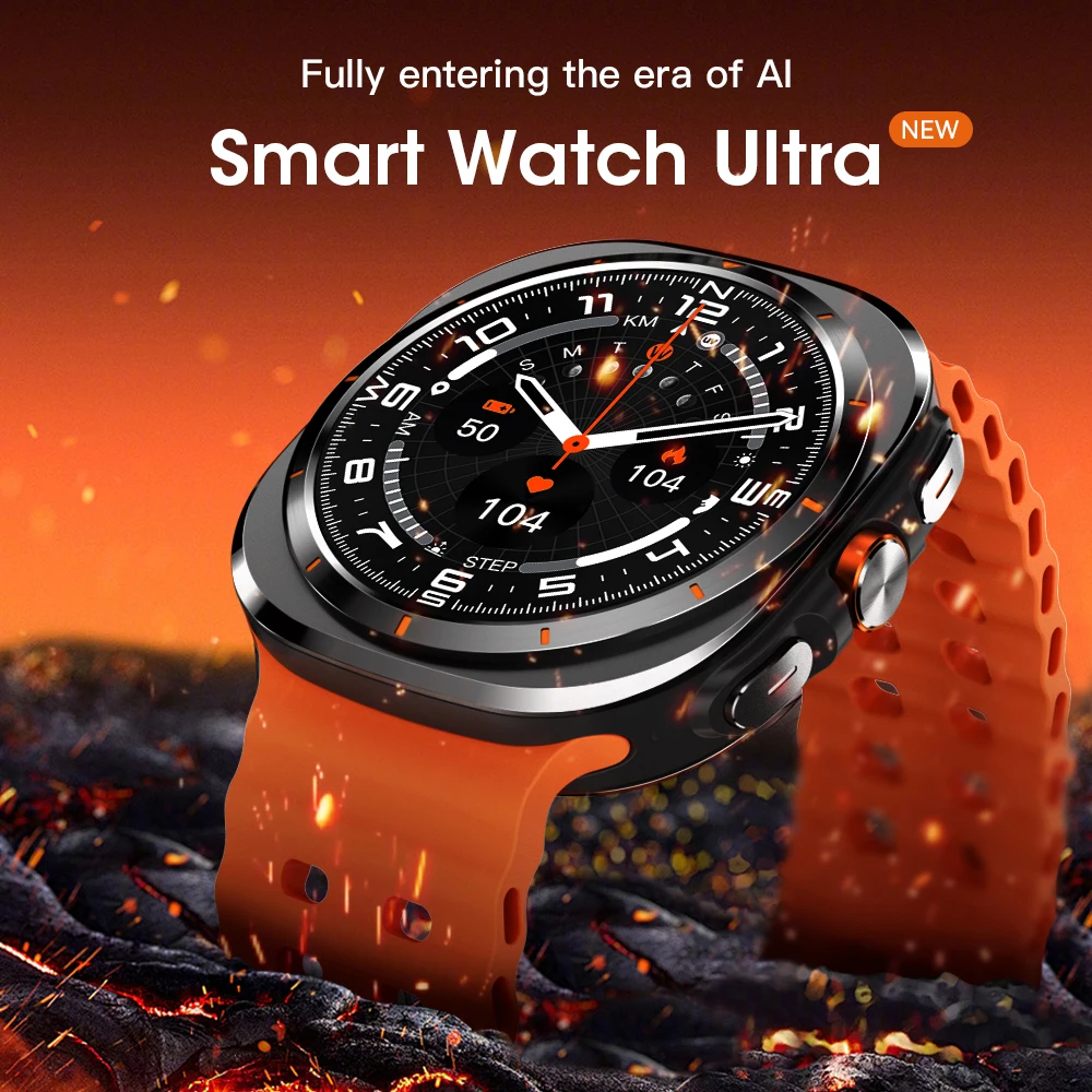 Smart watch maxwear gtr11 ultra screen 1,45 inch 4GB memory ip68 Bluetooth waterproof flame alert ai