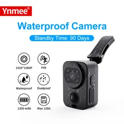 PD01 Mini cámara impermeable grabadora de motocicleta y bicicleta deporte DV NO-APP bolsillo PIR pequeña policía seguridad usable cuerpo usado Cam