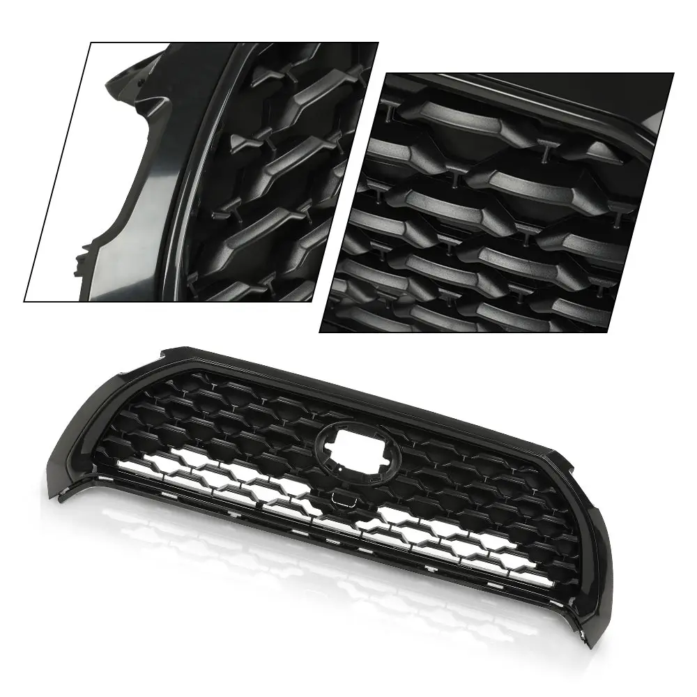 غطاء المصد العلوي الأمامي شبكة شبكة شواء صالح لتويوتا كورولا 2022-2023 فقط للنماذج المنخفضة المجهزة بدون كاميرا 531000A130