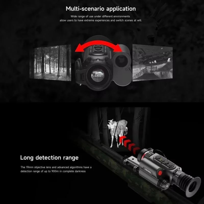 Newest Sytong LM02 LRF 256x192 Thermal Imager for Hunting Night Vision Detector WiFi Connected Outdoor Infrared Scope