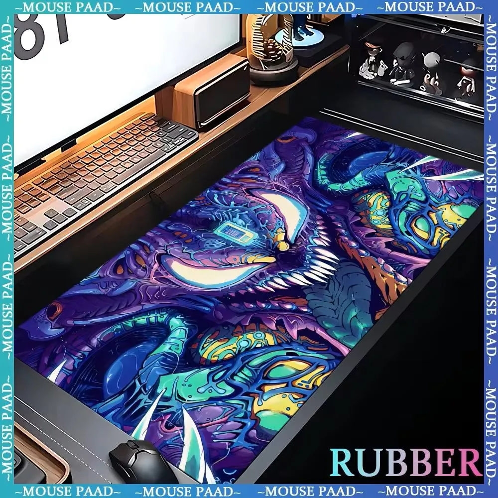 Computer cool mousepad game monster dragon computer pad 1200 x 600 art oversized mouse mat lock edge deskmat rubber keyboard pad