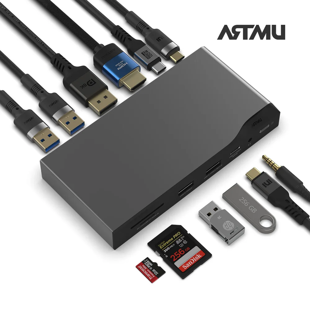 ARTMU USB Type-C 12in1 Multi Hub Docking Station Gen2 MH510