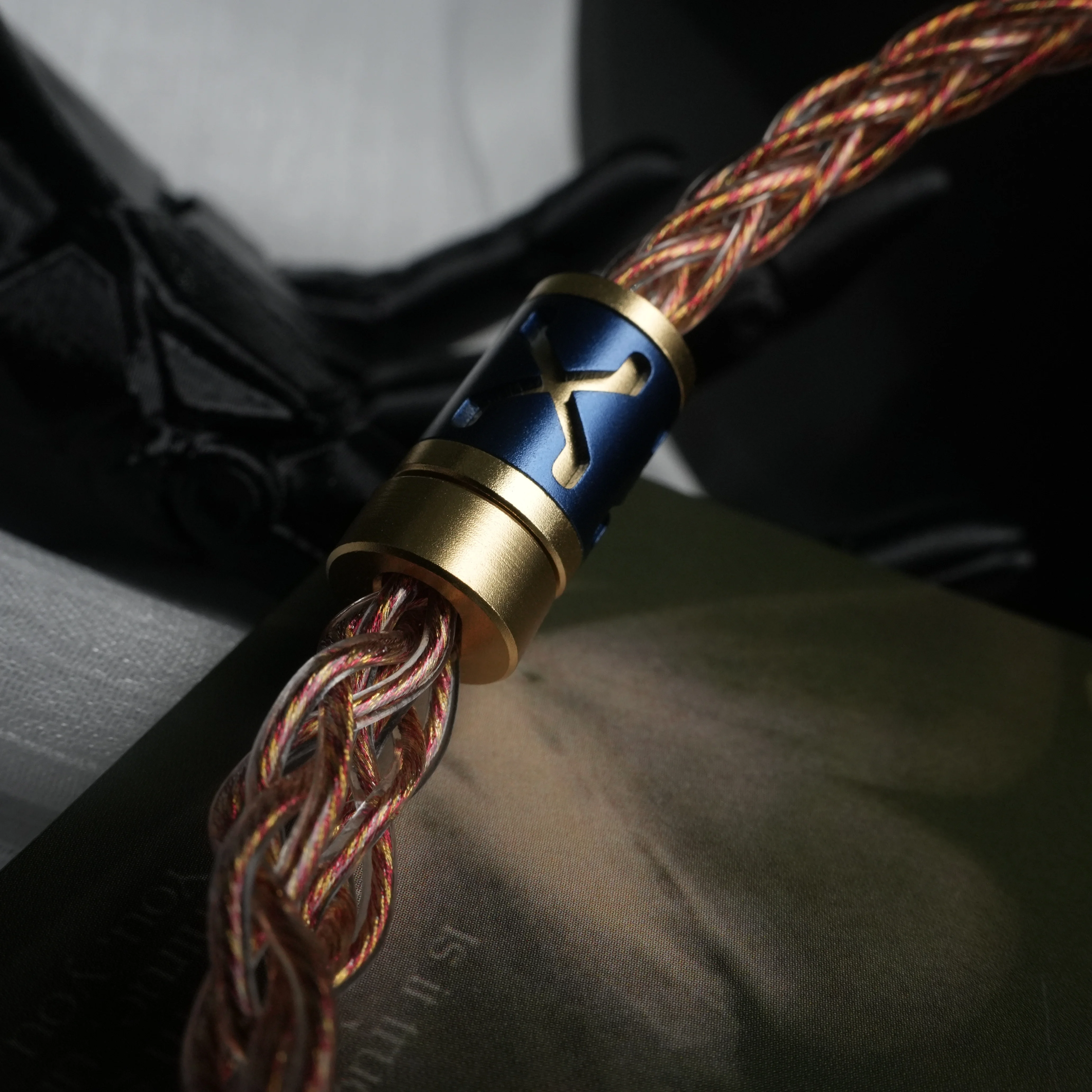 ZiSin344 IEM ケーブル、3.5-4.4mm 金メッキプラグ付き 0.78 2pin 2