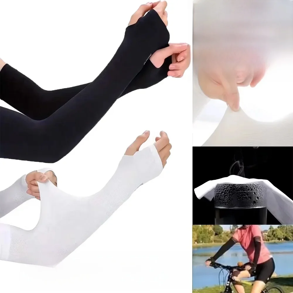 AliExpress 1-6Pcs Sun Protection Arm Covers Sleeves Women Men Summer Outdoor Sunblock Running Volleyball Cycling Fishing Uv Sun Protection
