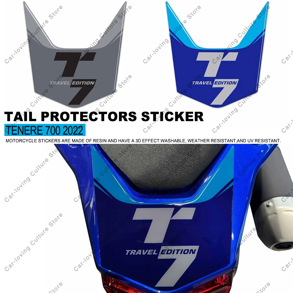 Waterproof Protective Sticker Motorcycle Tail Protectors Sticker 3D Motorcycle Sticker For Yamaha Tenere 700 Tenere700 2022