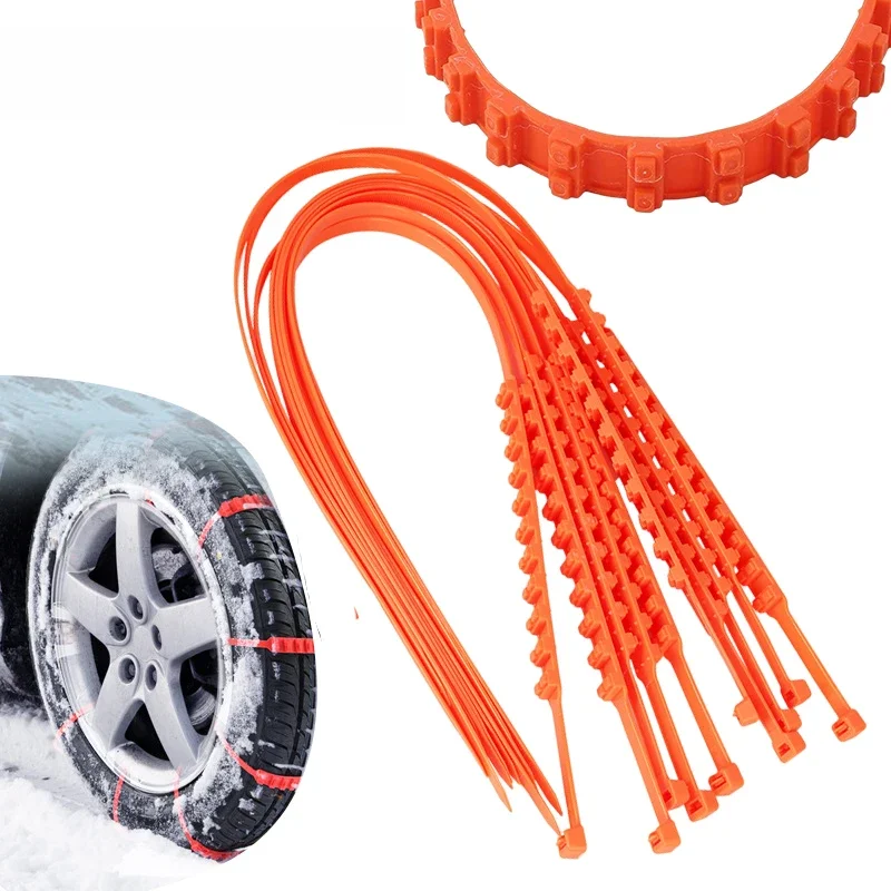 Chaînes antidérapantes pour pneus de voiture, 1/10/20/50 pièces, chaîne de boue antidérapante, chaînes de neige, chaînes de roues d'hiver, accessoires pour pneus automobiles