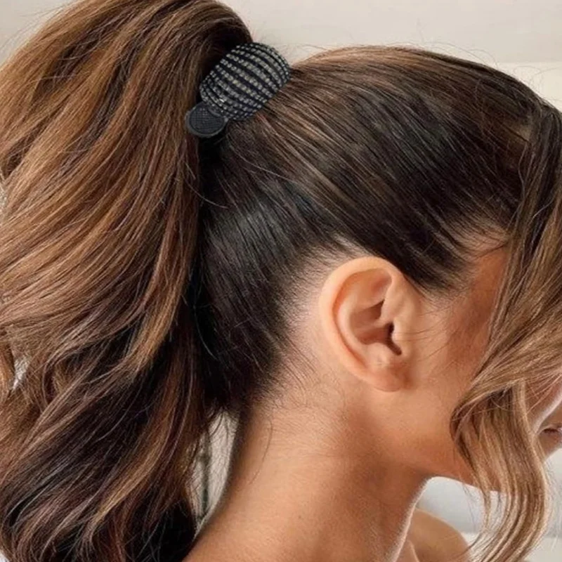 アロイポニーテールクリップ,ラウンド,ファッショナブル,新品,グラブクリップ,たるみを防ぐために固定,ホット