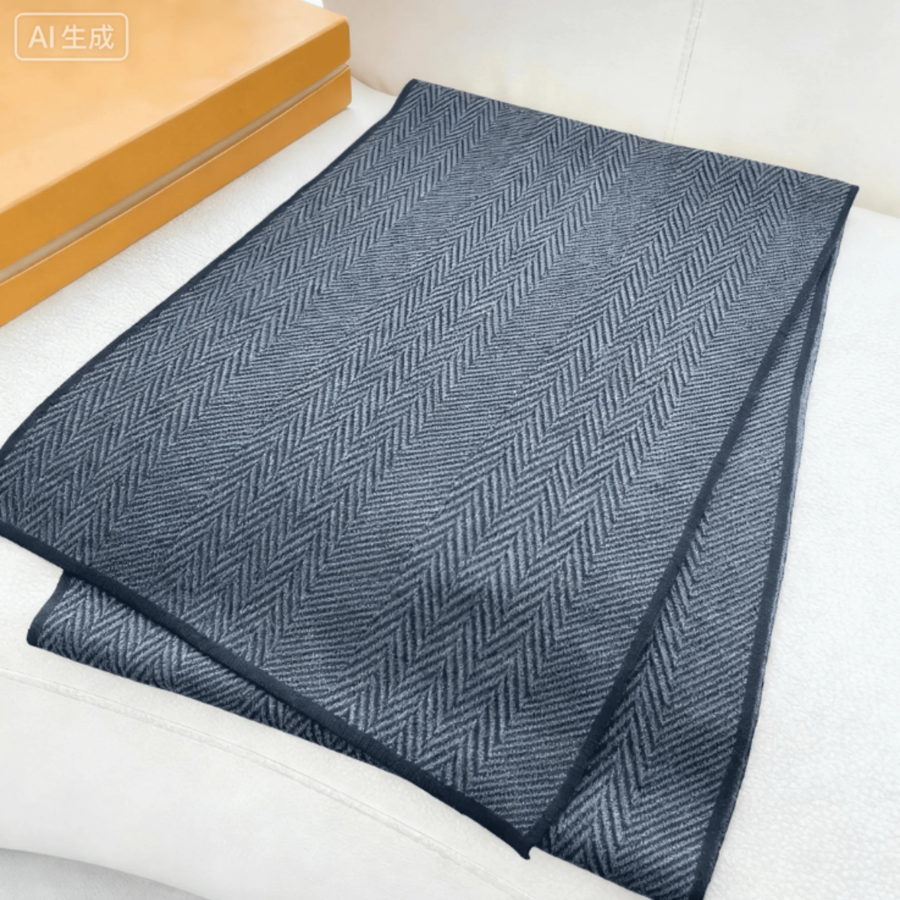 

2025 осенне-зимний шарф, модный универсальный простой повседневный вязаный однотонный кашемировый шарф 180*32 см