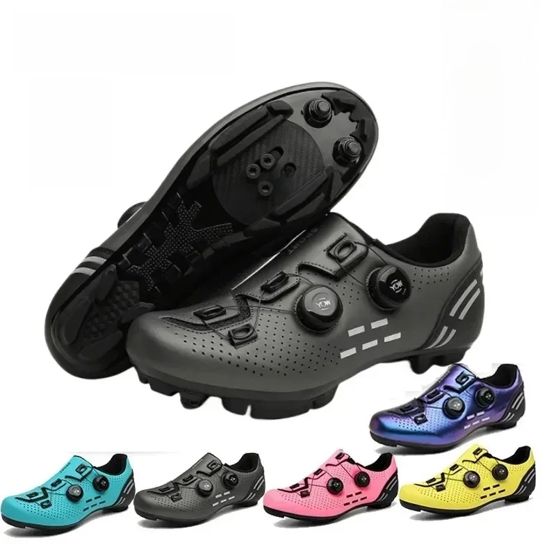 AliExpress ZYXZLB 2024 New Cycling Sneaker Mtb with Cleats Men Carbon Sports Speed Bike Shoes Women Mountain Racing Flat SPD Road Cycling Footwear