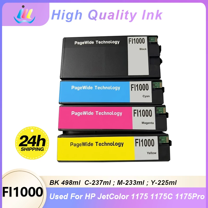 FI1000 FI-1000 Compatible Ink Cartridge for HP JetColor 1175 1175C 1175Pro OEM Fixed Imager 1000 FI-1000 Printer Ink with Chip
