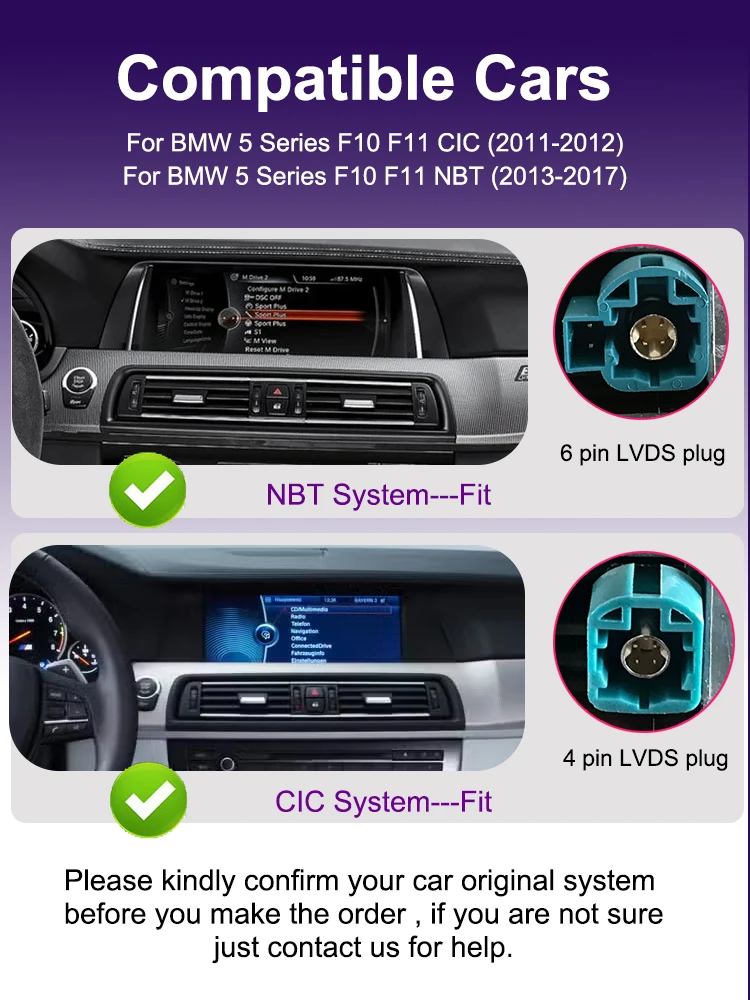 AUTOTOP 10,25 "Linux Auto Multimedia Für BMW 5er F10 F11 2010-2016 CIC NBT System Carplay Android Auto Youtube Airplay Einheit – Detail 4