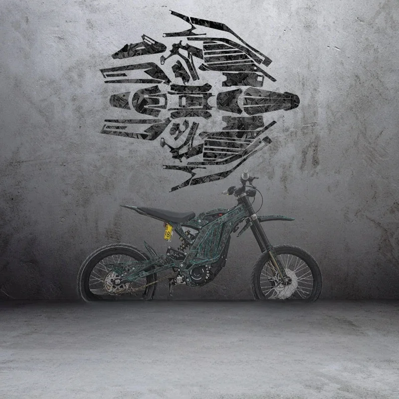 AliExpress Stickers used for Surron Light bee X S Bike accessories Protective Sticker Kits Forged Carbon Fiber 5D decoration protect paint