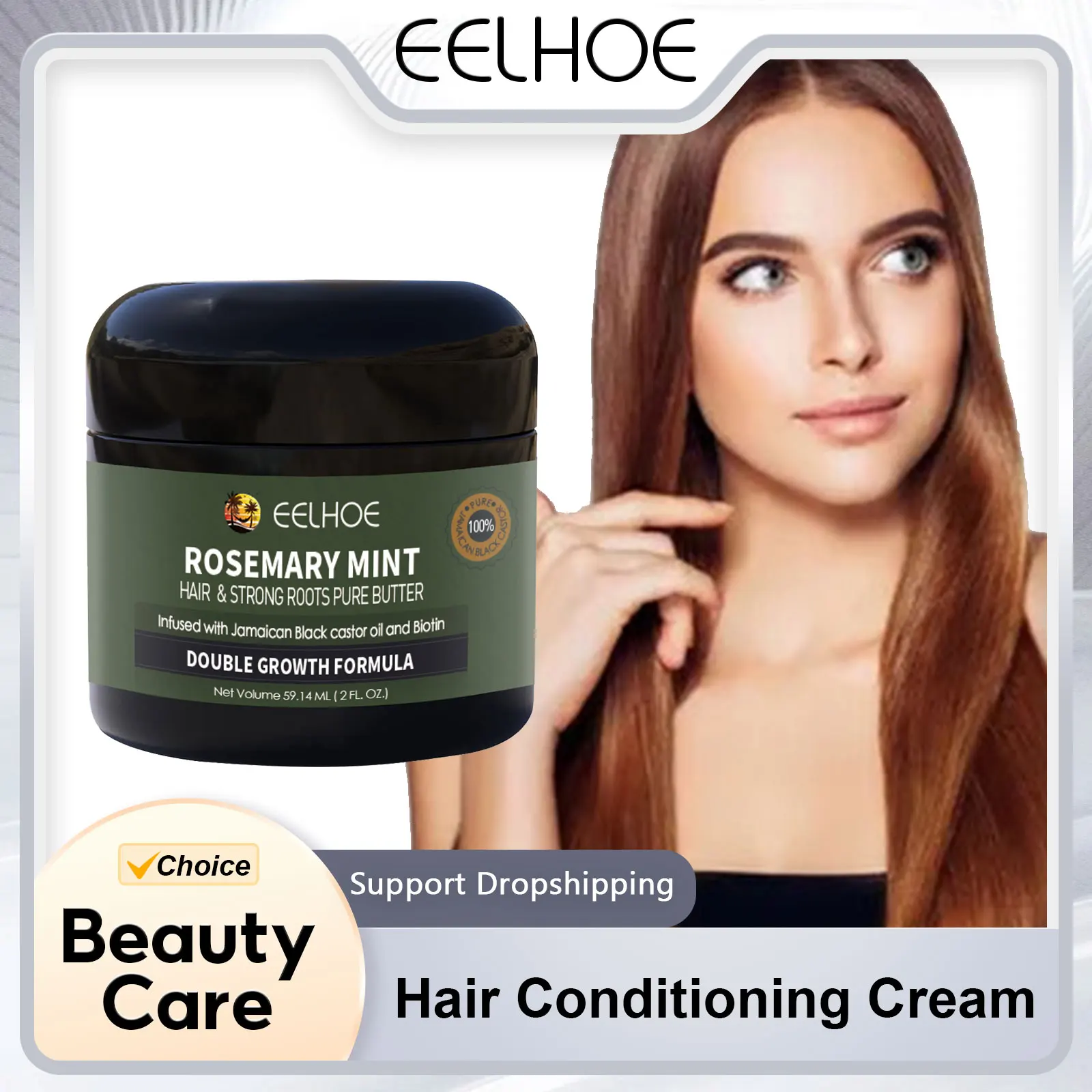 

Rosemary Mint Hair Conditioning Cream Restore Soft Smooth Improve Dryness Repair Hair Damaged Frizzy Anti Hair Loss Treatment