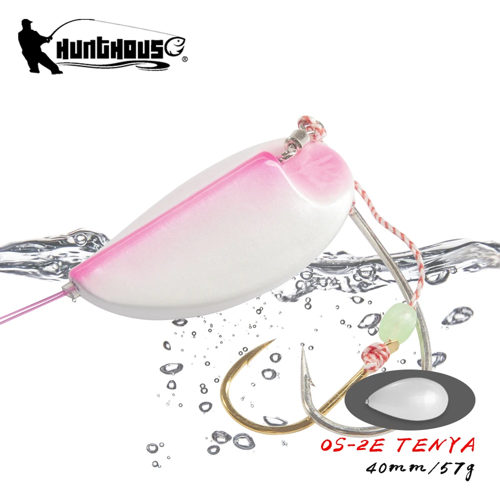 

Hunthouse рыболовная металлическая приманка для джиггинга 40 мм/57 г, медленно Тонущая жесткая приманка «ложка», светящаяся японская приманка для забрасывания, микро-джиг