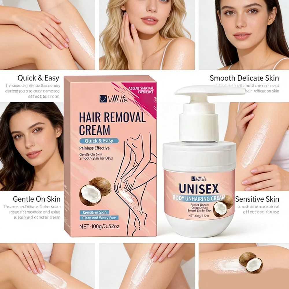 Versatile hair removal cream for painless, fast and thorough hair removal, leaving skin smooth and refreshed.