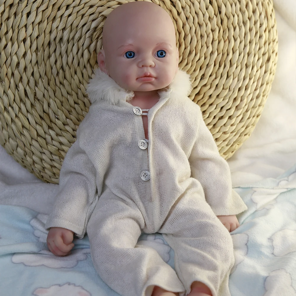 

COSDOLL 49cm 3.2kg Full Body Silicone Bebe Reborn Baby Dolls Soft Dolls DIY Toys Kit Real Silicone Reborn Babies Finished Gifts