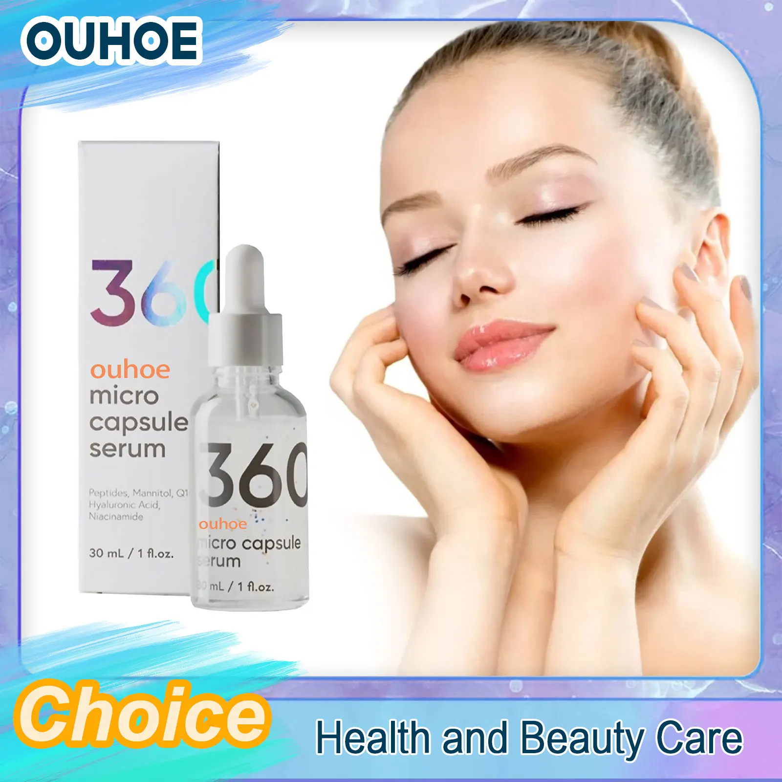 Anti Wri-nkle Face Serum Hyaluronic Acid Anti Ag-ing Shrink Pore Lifting Firming Wh-itening Sp-ot Moisturizing Skin Care Product