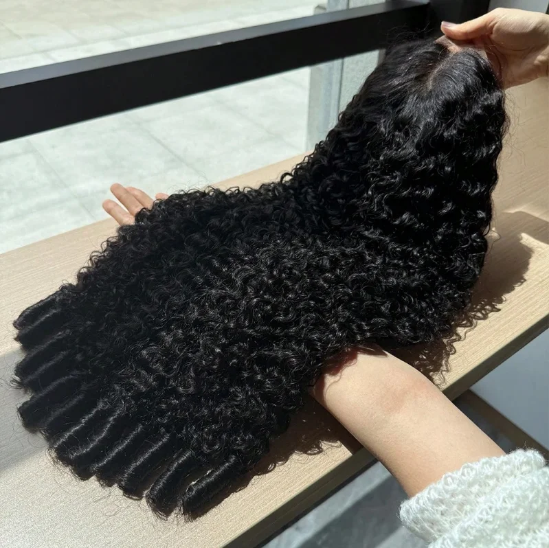 

Парик из 100% натуральных бирманских кудрявых волос, плотность 200%, с HD прозрачным кружевом 13x4, предварительно выщипанный, 28 дюймов