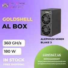 AB BRAND NEW RELEASE Goldshell AL BOX 360GH/s 180W (ALPH)