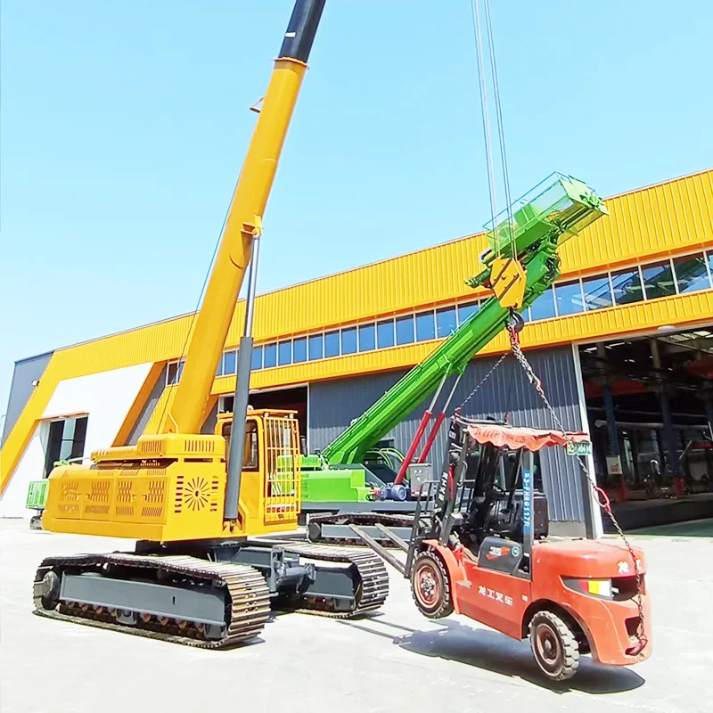 Hydraulic 5Ton Crawler Crane Multi-Functional 3Ton Mini Spider Crane Remote Control Collapsible Spider Crane For Sale