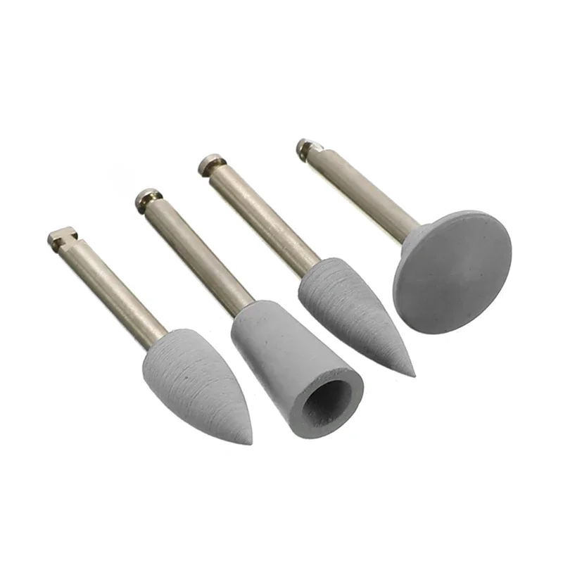 4 sztuk/partia Dental szlifowanie głowy zęby polerka niska prędkość maszyna silikonowa Dental polerowanie Dental Tools stomatologia Lab — zdjęcie 2