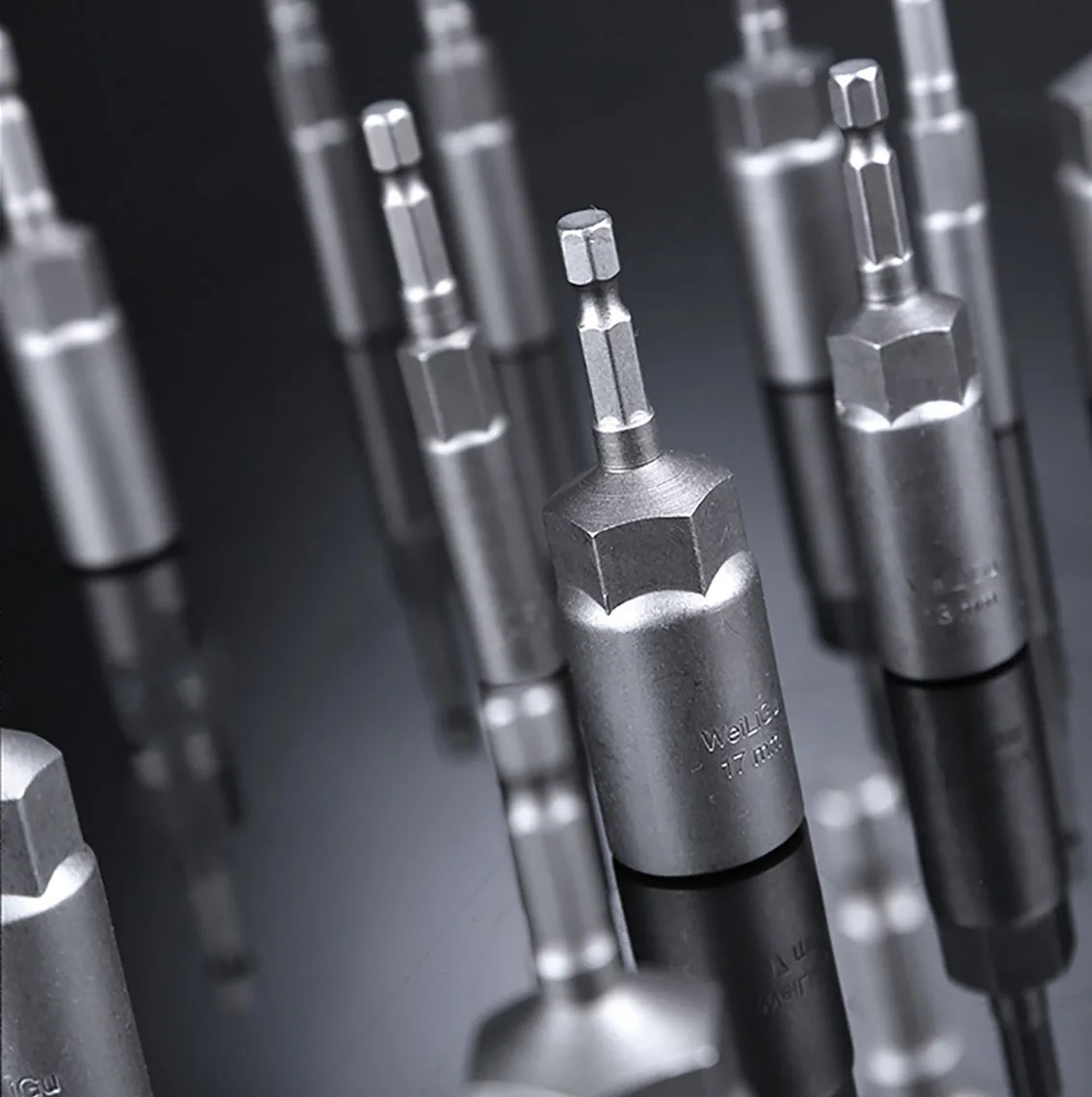 1Pcs 3Mm-24Mm Allen Socket Wind Bit Non Magnetische Moer Driver Set Boor Adapter Hex power Tools