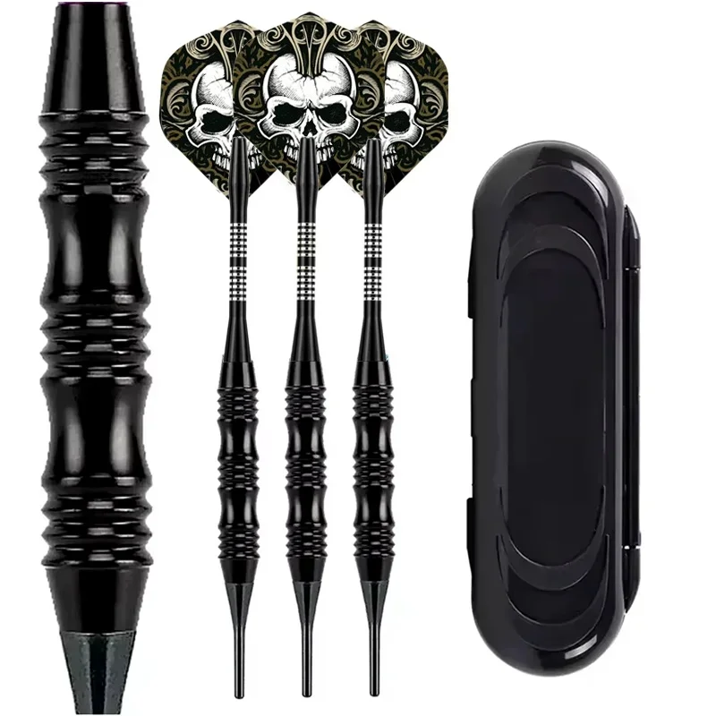 Fléchettes à pointe souple 20g, ensemble de fléchettes professionnelles à pointe en plastique pour jeux de fléchettes électroniques, boîte de rangement en plastique 3 pièces