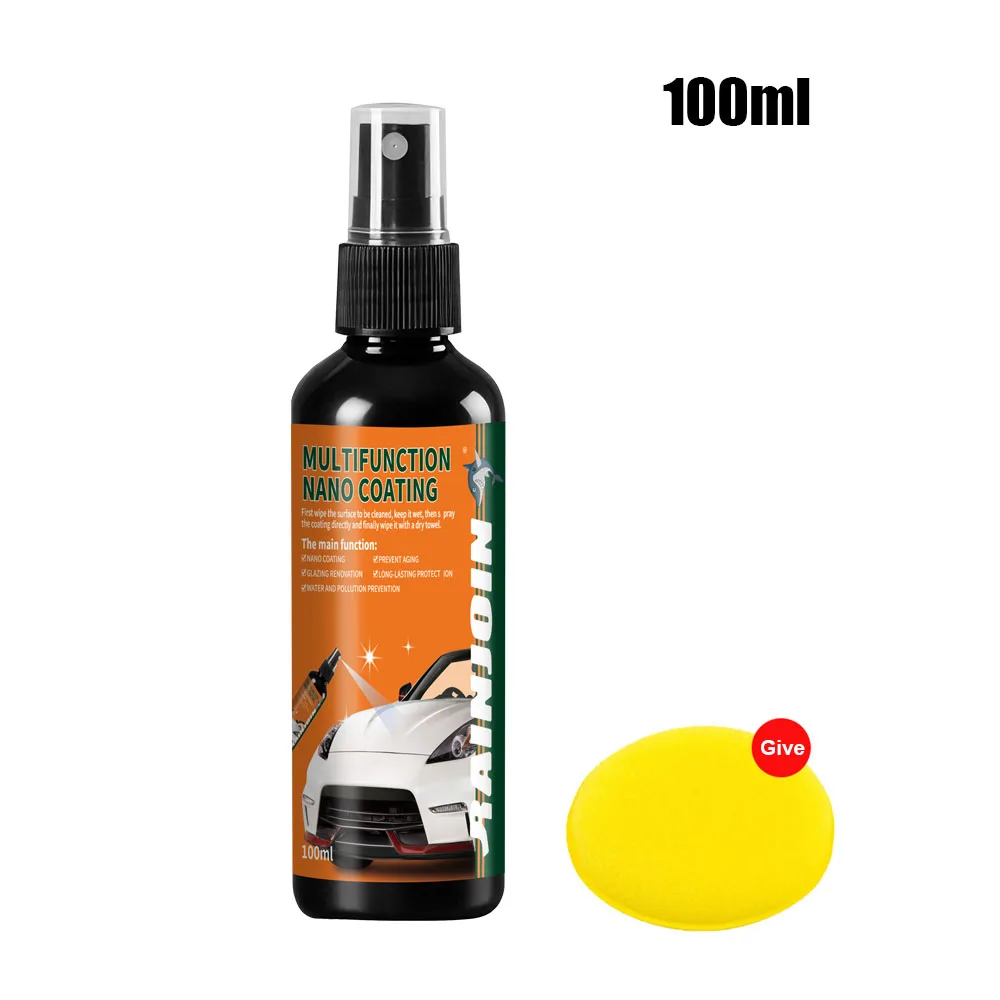 Nano Keramische Autocoating Spray 3-in-1 Snelle Polijstwas Anti-Kras Hydrofobe Hoge Glans Lakbescherming Autoverzorging Spray