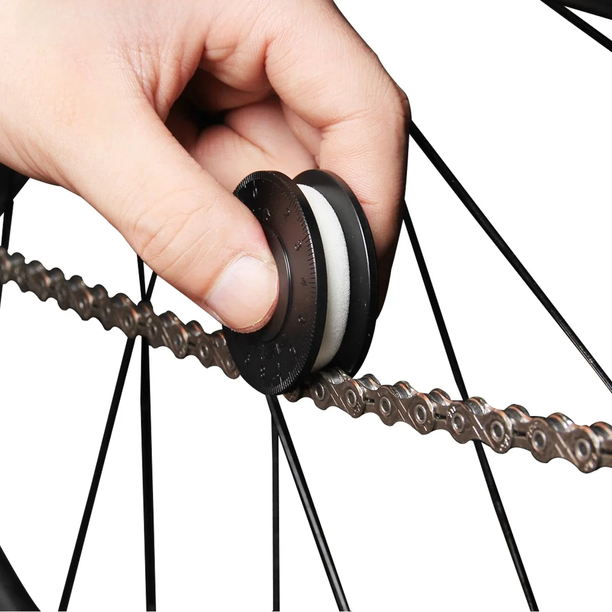 AliExpress RISK 1set Bike Chain Lubricator,Bicycle Oil Roller Cleaning Mutifunction Chains Tool,for Barrel/12mm Bucket Shaft Frame Portable Tool