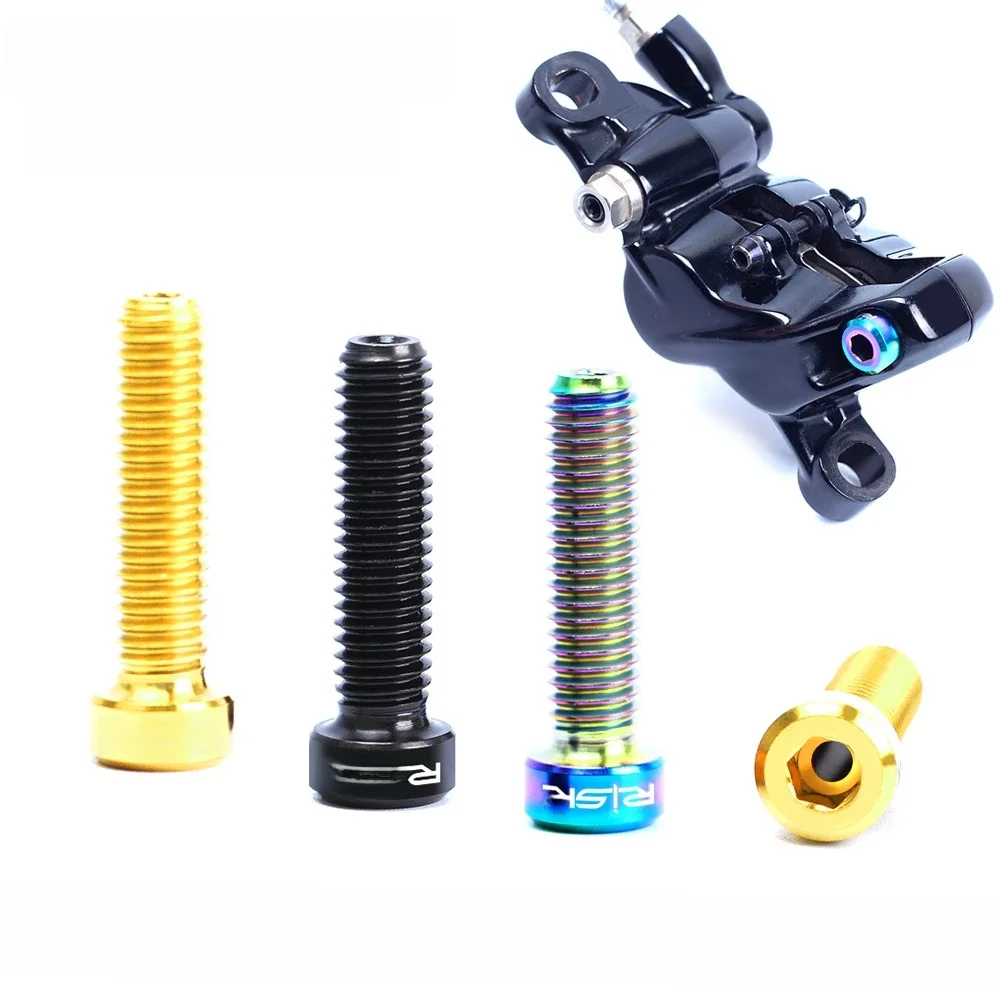 AliExpress RISK 2pcs Risk MTB Bike Disc brake Caliper Bolts Titanium Alloy M6*23.5mm Bicycle Screws Hollow for DEORE XT and SRAM GUIDE