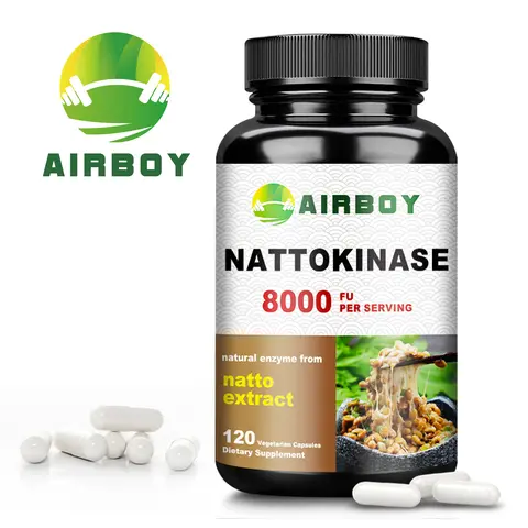 Nattokinase Supplement - Promotes Blood Circulation, Heart and Blood Vessel Health - 120 Capsules