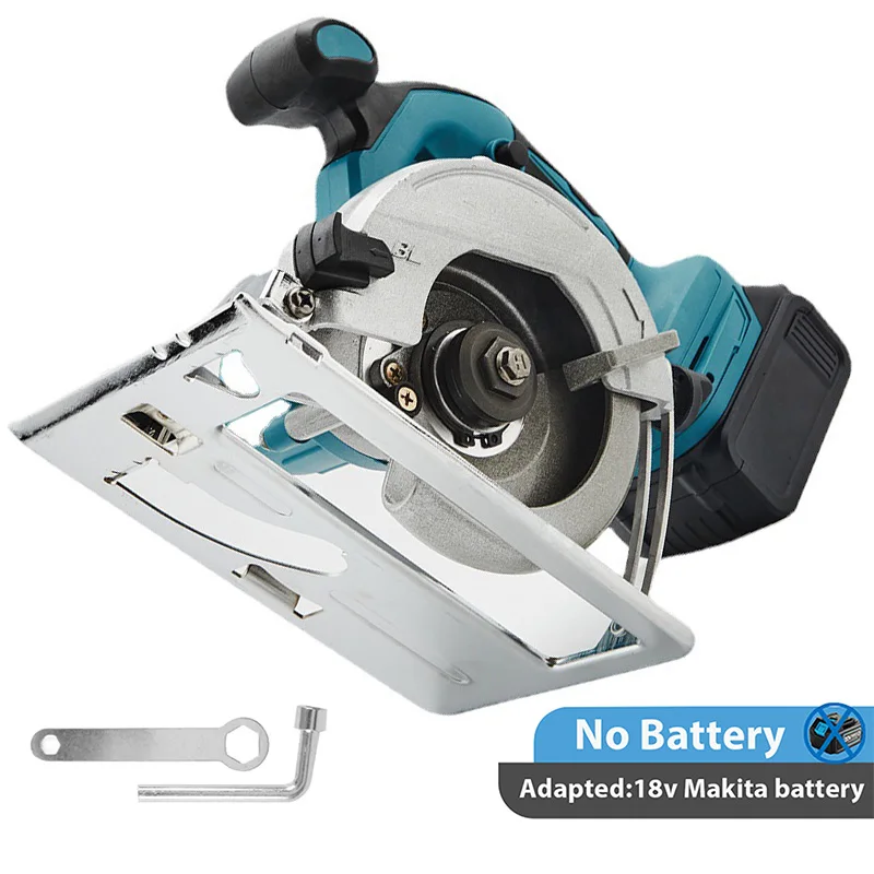 Bürstenlose Elektrische Kreissägen 5 Zoll Kabelloses Schneidwerkzeug Handgeführte Holzbearbeitungswerkzeuge für Makita 18V Akku