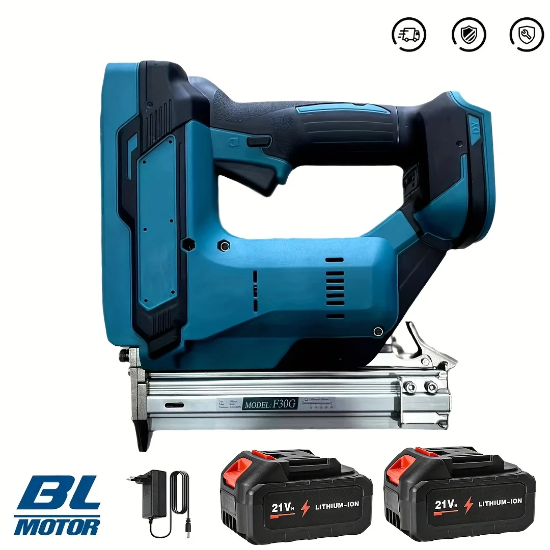 Cloueuse électrique sans fil sans balais F30 F25 F20 F15 F10 Agrafeuse Cloueuse Outils électriques sans fil pour le travail du bois pour batterie Makita 18V