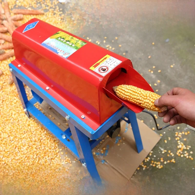New Type Electric Corn Grain Cob Thresher Stripper Peeler Remover Threshering Machine Maize Sheller Tools