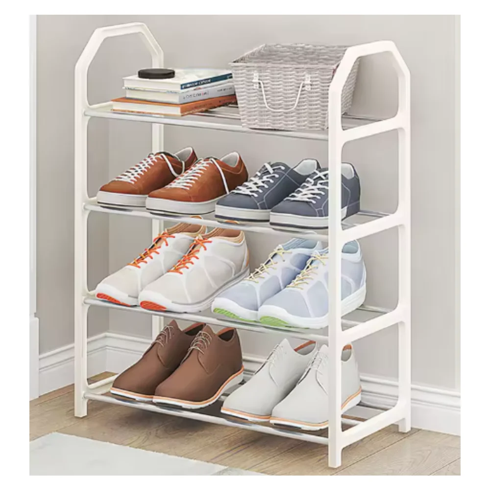 4 عوامات و8 أزواج من رف الأحذية القابل للفك مع أرفف للأحذية والأحذية الرياضية #3