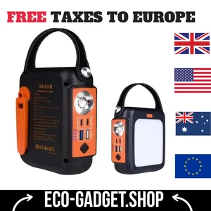 Bateria Gerador Solar Portátil, T102 Power Station, 296Wh, 300W, 80000mAh, Energia, Camping, Fonte de alimentação ao ar livre 11 principais vendas inversor 12v para 110v 10000w - №10