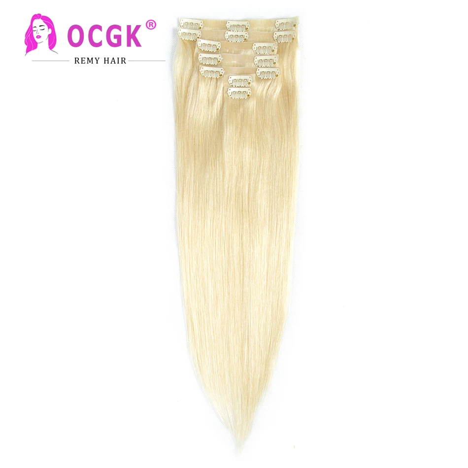 Extensions de cheveux humains en PU pour femmes, réinitialisation Edge Tn, Extensions de cheveux raides, Tête complète, Wiltshire, Blonde, 120G, 14-28 ", 7 pièces par ensemble