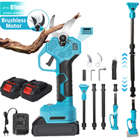 2 IN 1 Brushless Cordless Telescoping Pole Electric Pruner Shear High branch Scissors Garden Pruning Tool For Makita 21V Battery