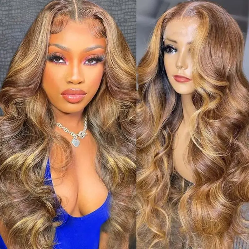 Destaque Body Wave HD Lace Wig para mulheres, pré arrancadas, peruca frontal, 13x6, escolha de cabelo humano, 38 Polegada, barato, à venda, apuramento