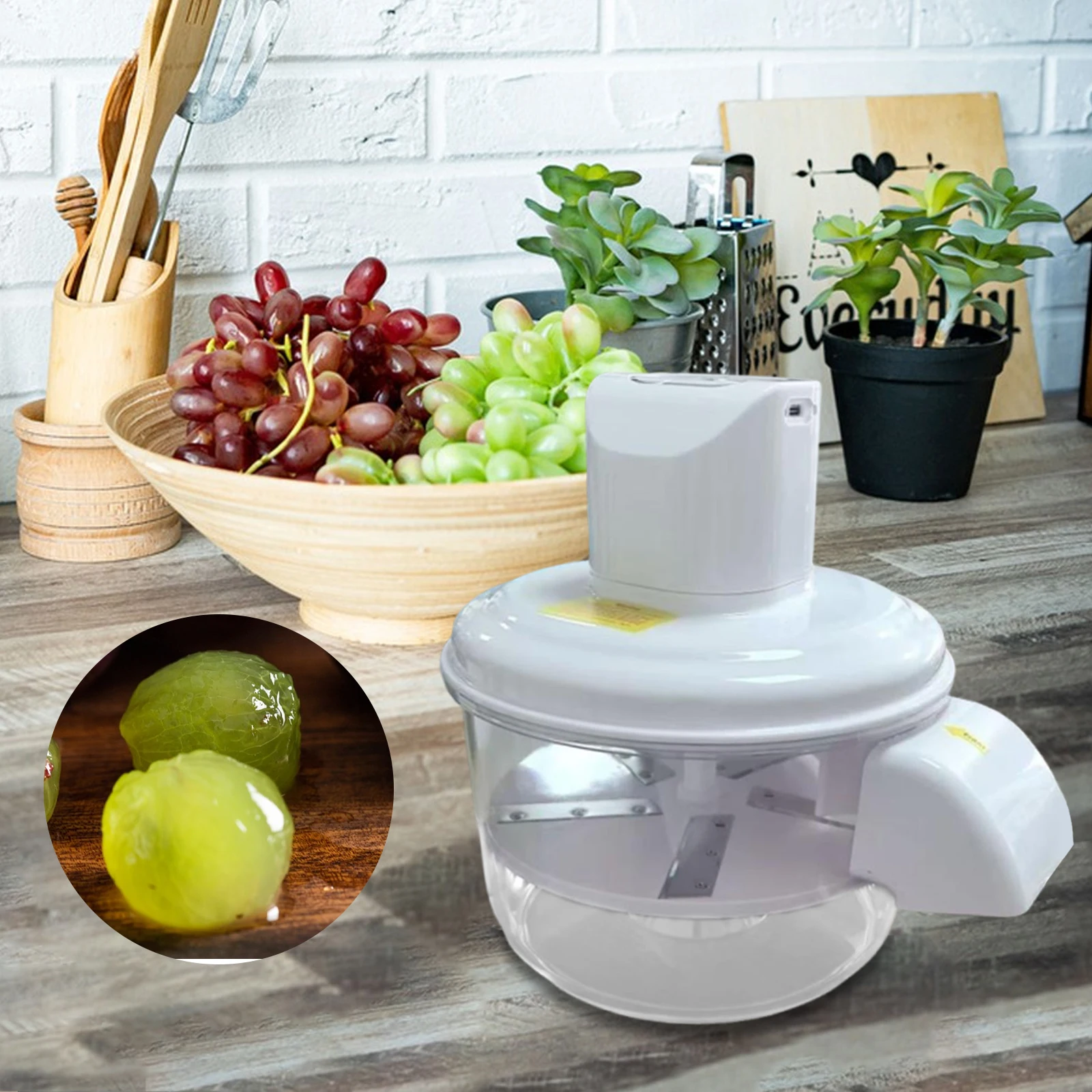 

Automatic Grape Peeler Compact Electric Grape Peeling Machine Fast Efficient Smart Fruit Peeling Tool for Bar Camping Kitchen