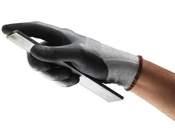 

Перчатки с устойчивым к порезам покрытием, уровень разреза A2, двойной окунан, нитрил, песчаный, S1PR