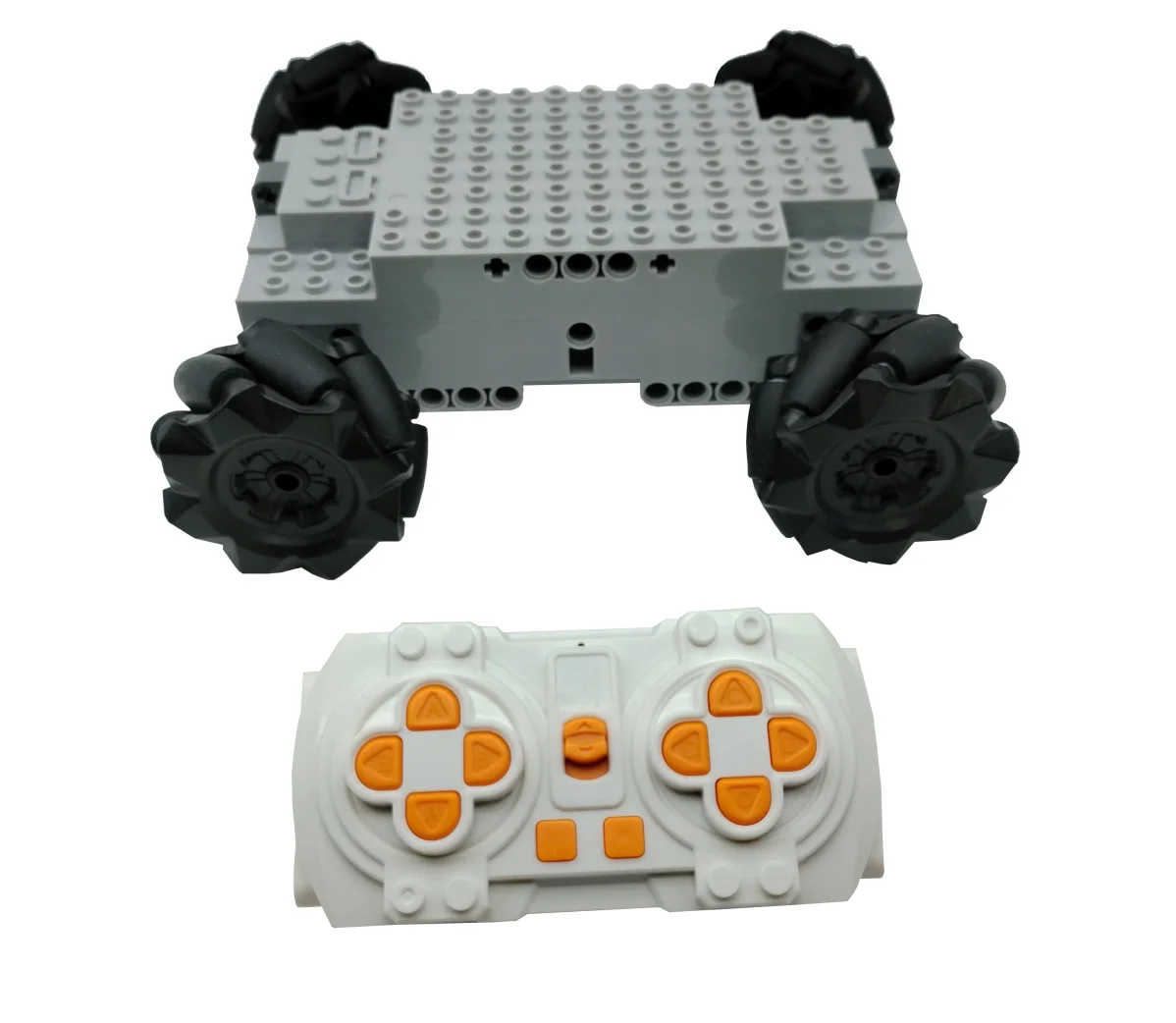 Technische MOC EV3 Mecanum Wielen 4WD elektrische bouwsteen RC Voertuig Universele Omnidirectionele Banden EV3 Educatief Speelgoed