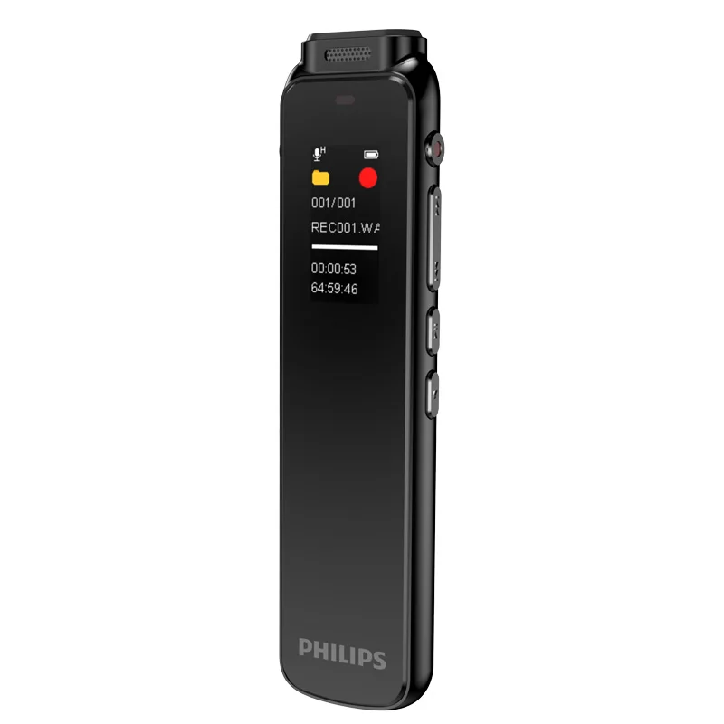 PHILIPS VTR5010 32GB Smart Audio Recorder with Large AI Speech Transcription Model One-Click Recording Digital Noise Canceling W