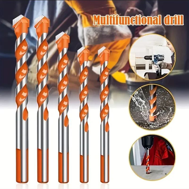 6mm Tungsten Steel Triangle Drill Bit 10pcs Kit for Stone Concrete Glass Ceramic Cutting