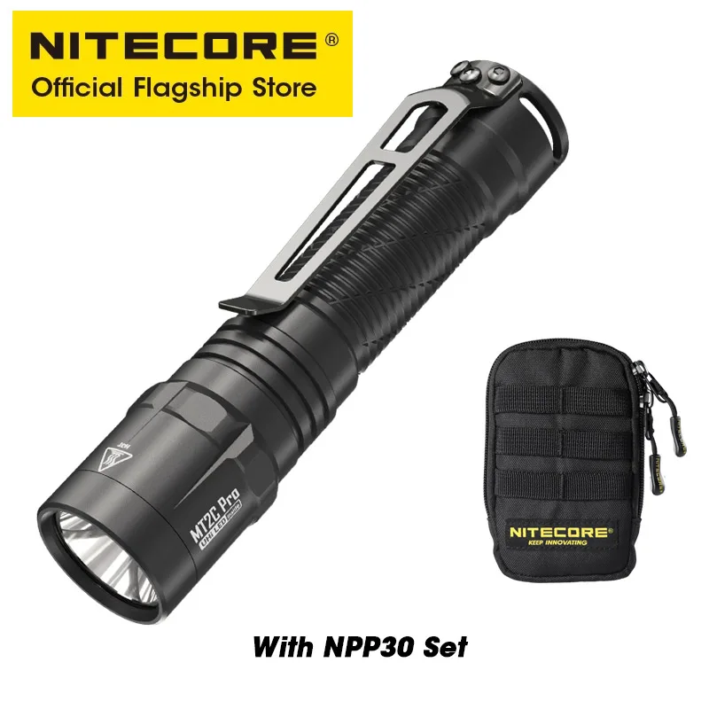 NITECORE MT2C Pro EDC ポケット懐中電灯 1800 ルーメン AA トーチ UHi