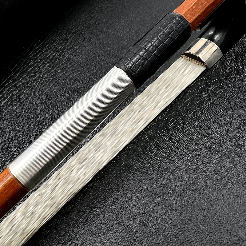 100% genuine Pernambuco 4/4 Violin Fiddle Bow viola bow cello bow,silver parts,Siberian horsetail horsehair