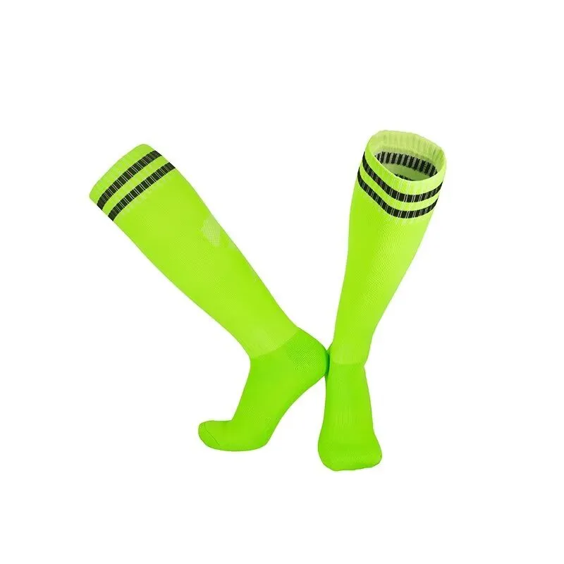 Football Socks  White Orange Blue Black  New Sports Socks Soccer Men Stocking Running Breathable Cotton Knee-High