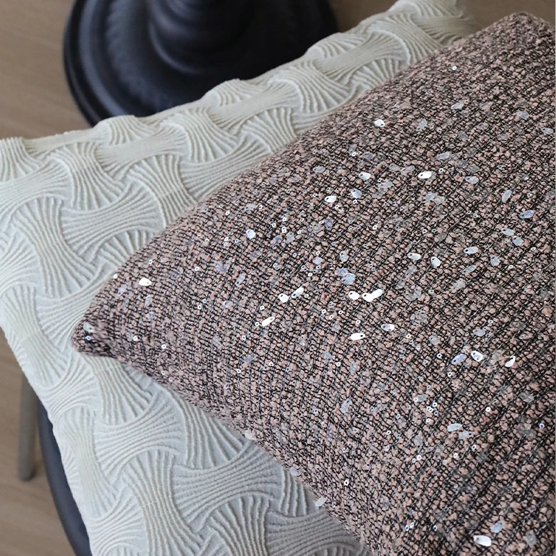 高級感のある光沢クッションカバー 45x45cm キラキラ輝 - Pillow Cover 20X20 のレビューと価格
