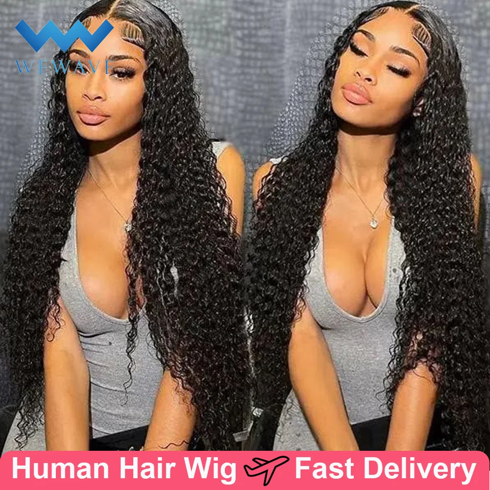 

Deep Wave 13x4 Lace Frontal Wigs Human Hair 30 inch 13x6 HD Lace Front Wig Pre Plucked Deep Human Hair Curly Wig Glueless Wigs