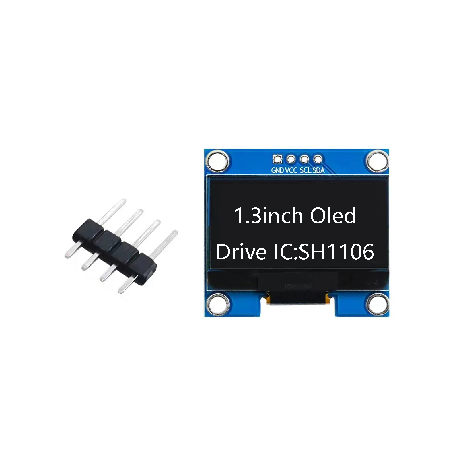 New Original 1.3inch IIC Serial Horizontal White Blue Font Oled Screen Board 128x64 SH1106 for Arduino ESP32 Raspberry pi